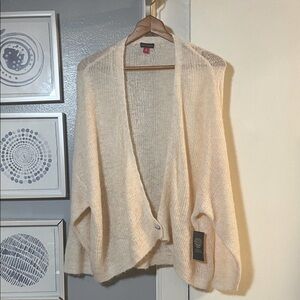 Vince Camuto Cyrus Dolman Sleeve Women’s Plus Size 3X Ivory Cardigan